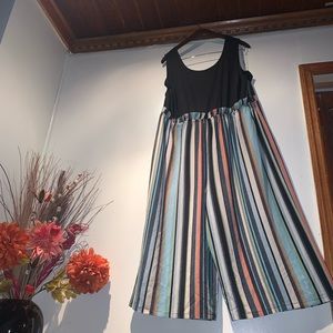 Multicolor stripes jumpsuit